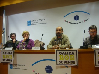 A. Carrodeguas, Mabel Rivera, Xosé Reigosa e Tino Quintela