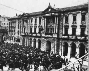 A proclamación da 2ª República en Eibar, o 14 de abril de 1931