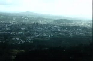 Vista de Compostela dende o monte Pedroso / Webcam CRTVG