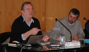 Fermín Bouza, Pedrón de Honra 2010, nun acto en 2009 no Consello da Cultura Galega
