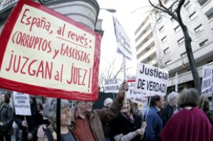 As manifestacións a prol do xuíz Garzón sucedéronse dende que fose encausado