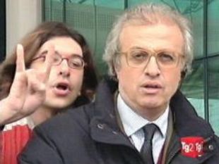 Paolini interrompendo ao presentador