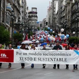 A manifestación da CIG en Vigo foi a máis numerosa de todo o país