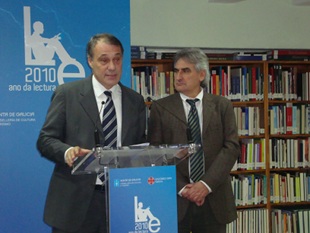 Roberto Varela estivo acompañado polo director xeral Francisco López