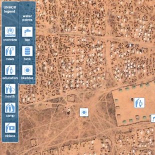 Campo de refuxiados de Darfur / Google Earth
