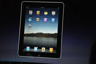Unha das primeiras imaxes do iPad / Engadget