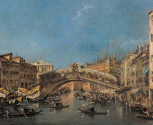 "Le pont du Rialto à Venis", F. Guardi