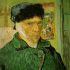 Autorretrato con vendaxe na orella (Van Gogh, 1889)