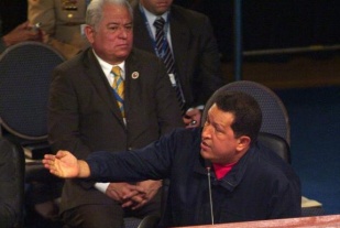 O presidente de Venezuela, Hugo Chávez
