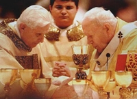 Ratzinger co finado Xoán Paulo II