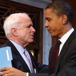 McCain e Obama vense as caras tamén en Internet