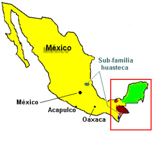 O maia fálase no Iucatán, en Campeche e en Quintana Roo.