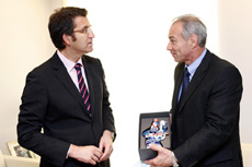 Feijoo co embaixador de Nicaragua, Augusto Zamora