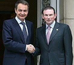 Zapatero recibiu a Ibarretxe esta cuarta feira na Moncloa