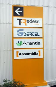 Logos dalgunhas das filiais de Televés