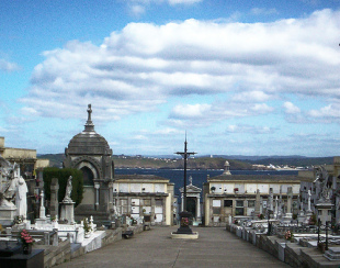 O cemiterio de San Amaro, na Coruña