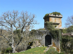 O Castelo de Pambre data de finais do século XIV e está considerado como a mellor mostra da arquitectura medieval que existe en Galiza