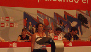 Loli Rodríguez, secretaria xeral das Xuventudes Socialistas