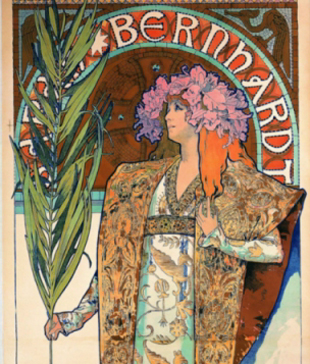 Cartel para a "Gismonda" (Sarah Bernhardt), 1894 (detalle)