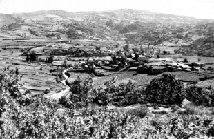 A vila, nunha imaxe do ano 1945