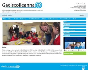 A rede de Gaelscoileanna conta con 169 centros de primaria e 38 de secundaria por todo o país (clique para ampliar)