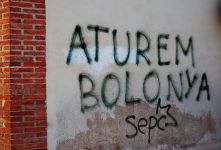 En Cataluña teñen moita forza os movementos estudiantís contra Boloña