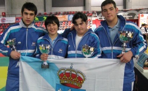 A selección galega de judo júnior