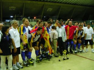 Imaxe da selección catalá de hóckey patíns na Copa América 2007