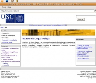 A actual web do ILG