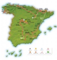Mapa do percorrido de 'La Vuelta'