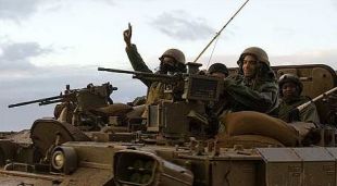Tanques con soldados israelís