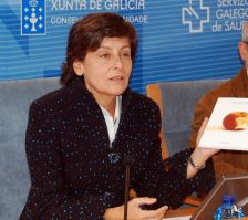 A conselleira de Sanidade, María Xosé Rubio