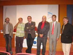 Eduardo Galán, Xurxo Lobato, Pastor Lorenzo, Antón Reixa, Xesús Pereira e Felipe Senén