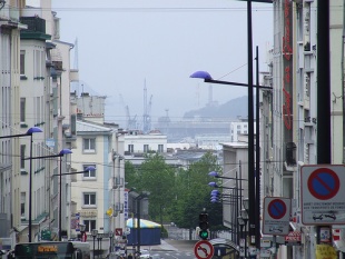 Imaxe da rúa Jean Jaurès en Brest