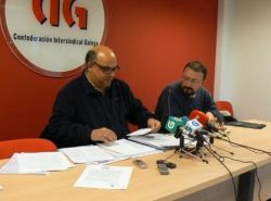 Xabier Aboi e Xesús García Couso ofreceron unha conferencia de prensa para presentar a nova documentación