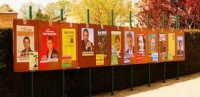 Carteis dos candidatos á presidencia / Foto: ebarrera