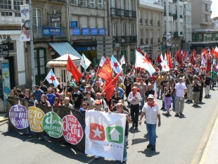 Unha imaxe da manifestación do 25 de xullo
