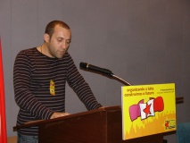 Maurício Castro, durante a súa intervención na asemblea