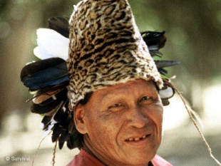 Un indio ayoreo-totobiegosode, do Paraguai