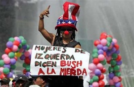 Manifestación anti-Bush en Guatemala