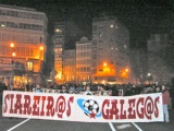 Imaxe da manifestación previa ao encontro Galiza-Ecuador
