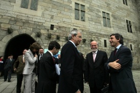 Touriño foi recibido polo alcalde de Guimarães e o  presidente da Comisión de Desenvolvemento do Norte de Portugal