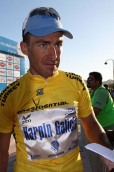 David García, en Turquía, co maillot amarelo