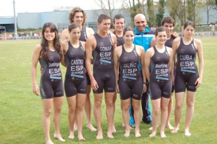 A selección galega de triatlón