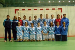 Unha imaxe da selección galega feminina cadete
