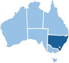 Situación do Estado de Nova Gales do Sur