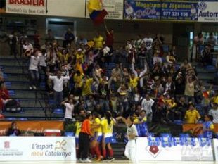 Os seareiros colombianos celebrando un gol / Imaxe: http://futsal1930.blogspot.com/