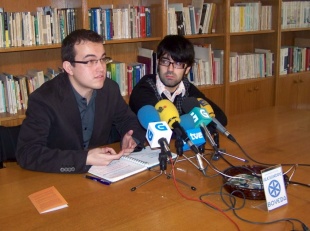 Carlos Callón e Fran Rei durante a conferencia de prensa