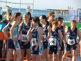As mulleres do triatlón galego