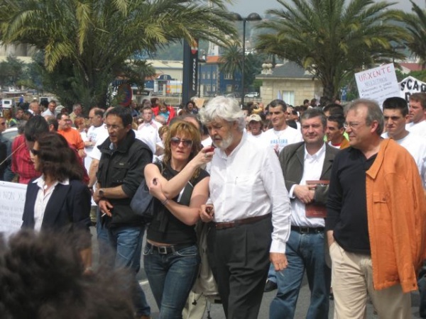 Xosé Manuel Beiras acudiu á mobilización